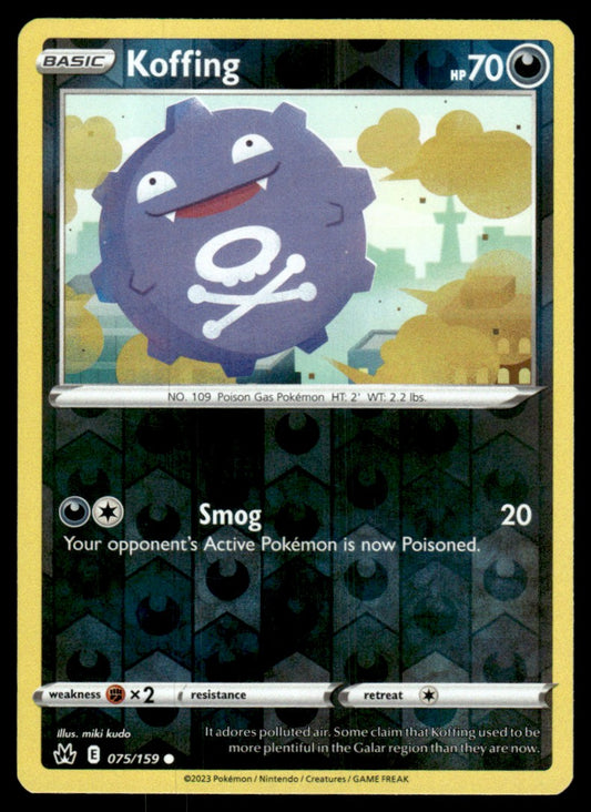 Koffing 075/159 Reverse - Crown Zenith - Sword & Shield