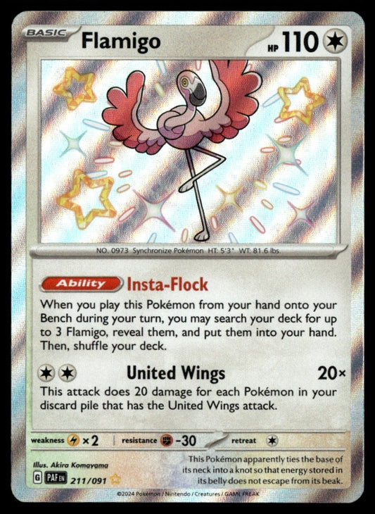 Flamigo 211/091 - Paldean Fates - Scarlet & Violet