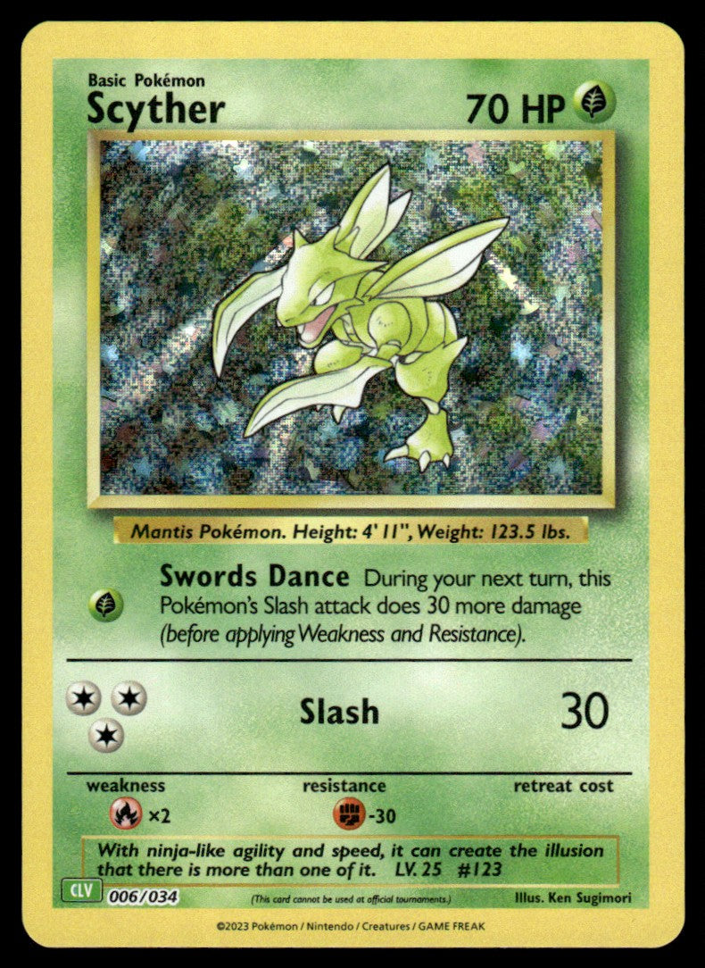 Scyther 006/034 - Trading Card Game Classic