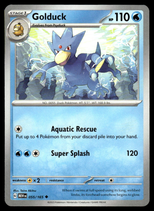 Golduck 055/165 Uncomon - Scarlet & Violet - 151 - Scarlet & Violet