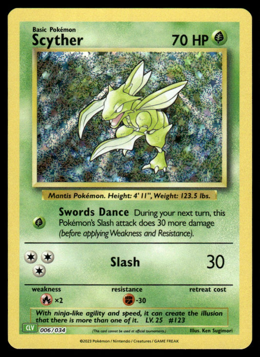 Scyther 006/034 - Trading Card Game Classic