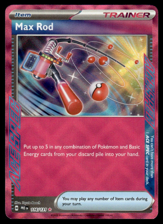 Max Rod 116/131 - Prismatic Evolutions - Scarlet & Violet