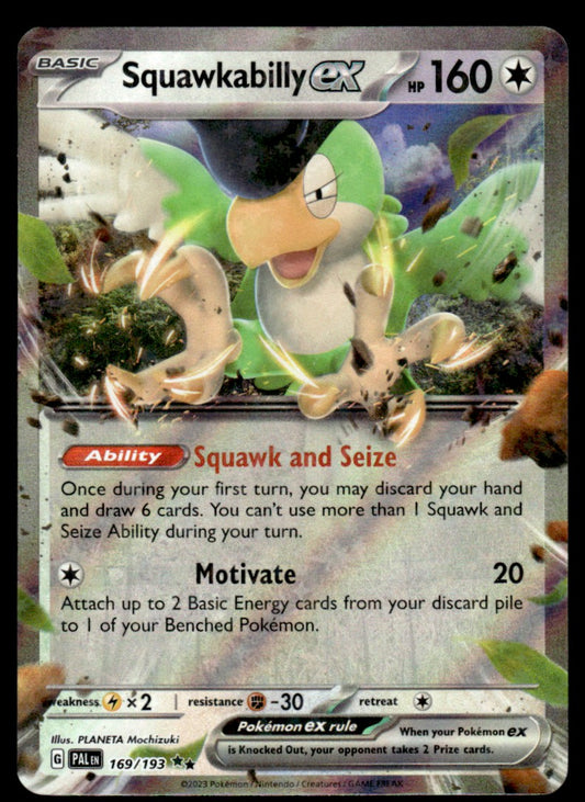 Squawkabilly ex 169/193 - Paldea Evolved - Scarlet & Violet