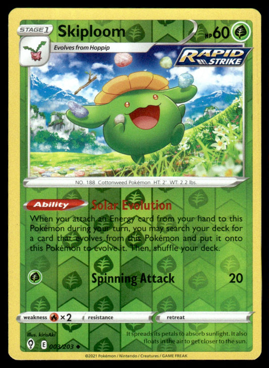Skiploom 003/203 Reverse - Evolving Skies - Sword & Shield