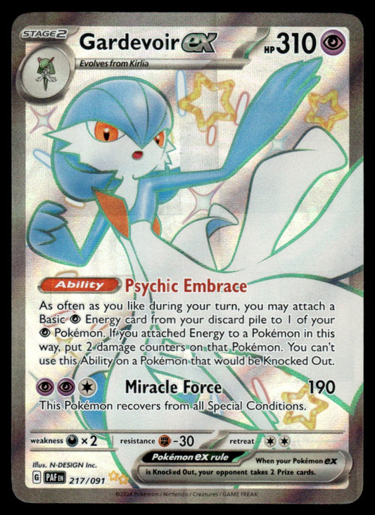 Gardevoir ex 217/091 - Paldean Fates - Scarlet & Violet