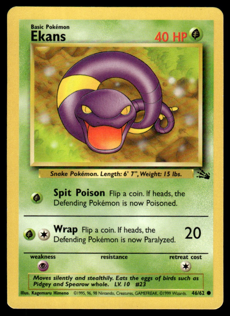 LP Ekans 46 No Holo - Fossil