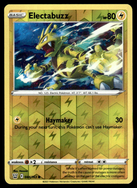Electabuzz 044/163 Reverse - Battle Styles - Sword & Shield
