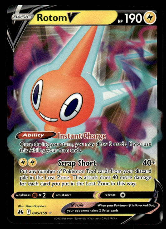 Rotom V 045/159 - Crown Zenith - Sword & Shield