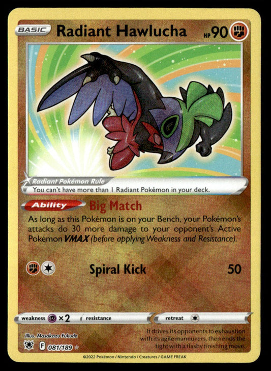 Radiant Hawlucha 081/189 - Astral Radiance - Sword & Shield