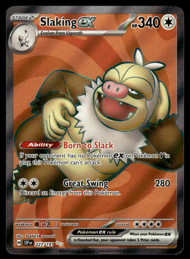 Slaking ex 227/191 - Surging Sparks - Scarlet & Violet
