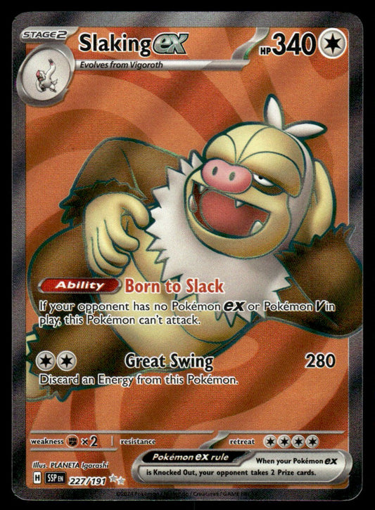 Slaking ex 227/191 - Surging Sparks - Scarlet & Violet