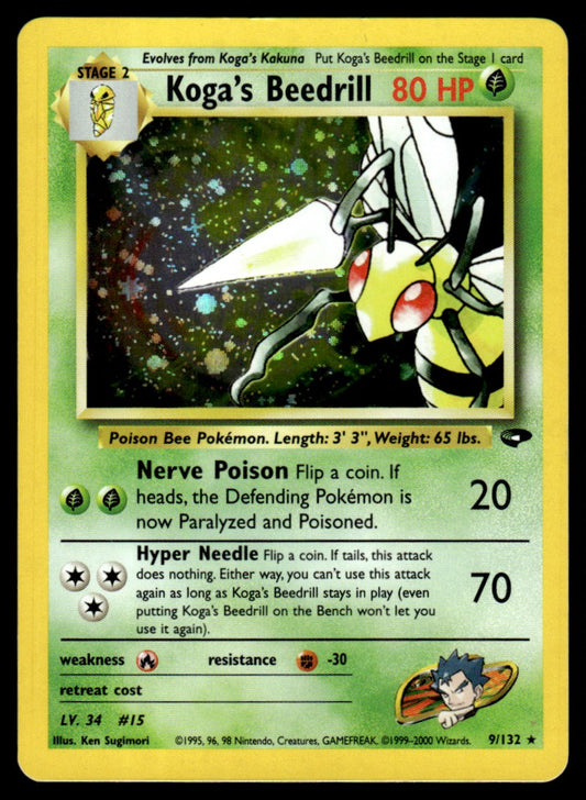 NM - Koga’s Beedrill 9 - Holo - Gym Challenge