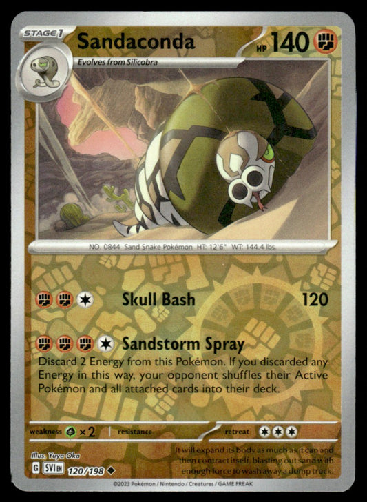 Sandaconda 120/198 Reverse - Scarlet & Violet Base Set - Scarlet & Violet