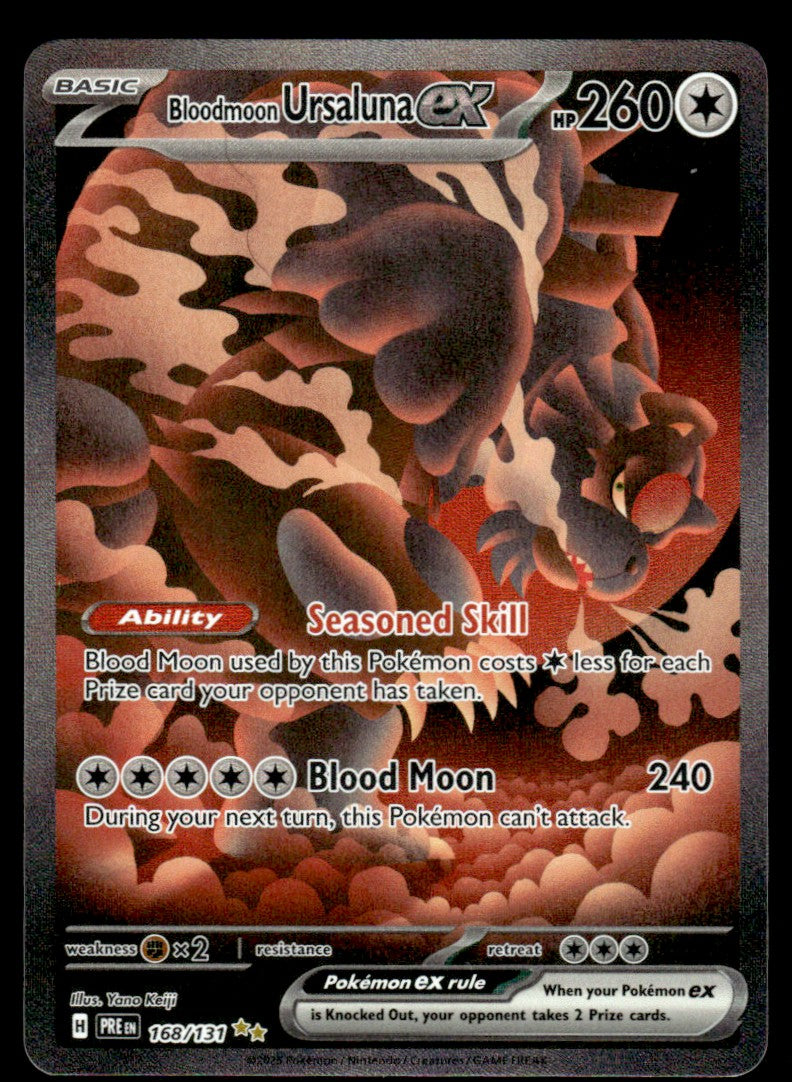 Bloodmoon Ursaluna ex 168/131 - Prismatic Evolutions - Scarlet & Violet