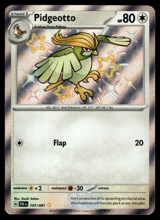 Pidgeotto 197/091 - Paldean Fates - Scarlet & Violet