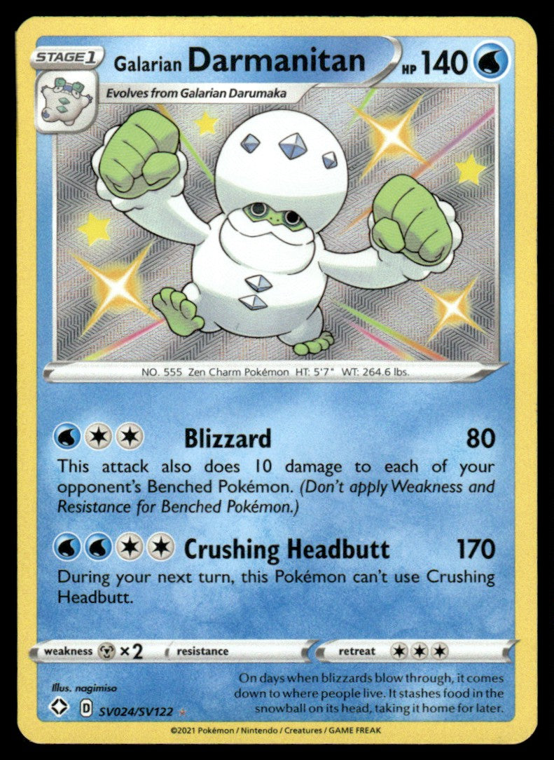 Galarian Darmanitan SV024/SV122 - Shining Fates - Sword & Shield
