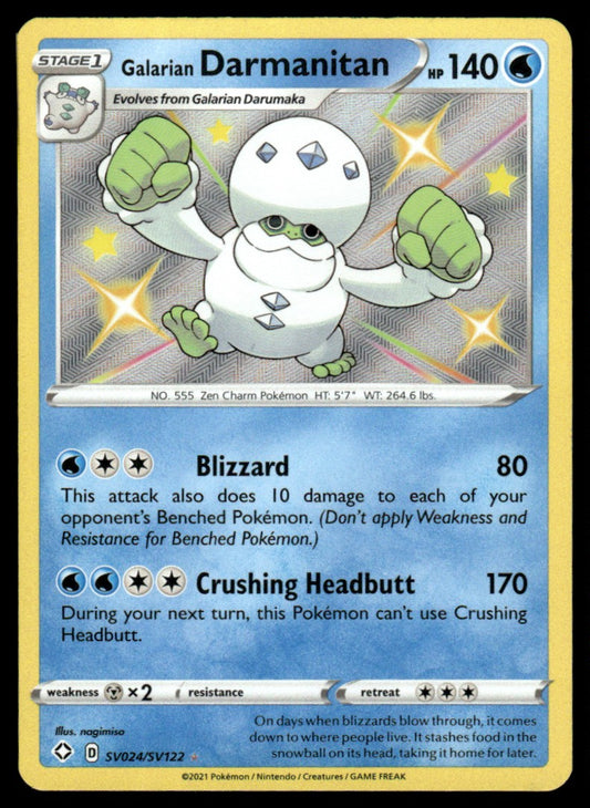 Galarian Darmanitan SV024/SV122 - Shining Fates - Sword & Shield