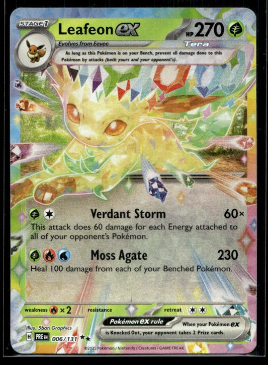 Leafeon ex 006/131 - Prismatic Evolutions - Scarlet & Violet
