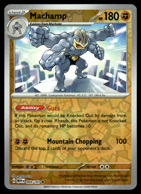 Machamp 068/165 Reverse - Scarlet & Violet - 151 - Scarlet & Violet