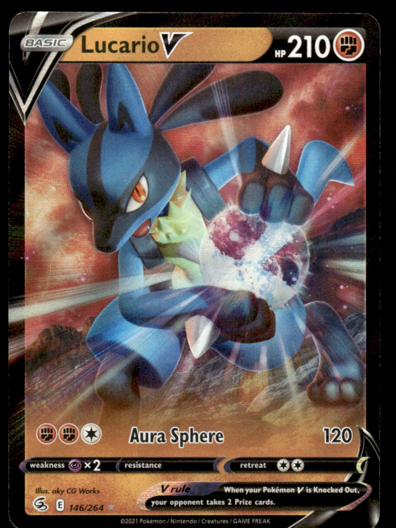 Lucario V 146/264 - Fusion Strike - Sword & Shield
