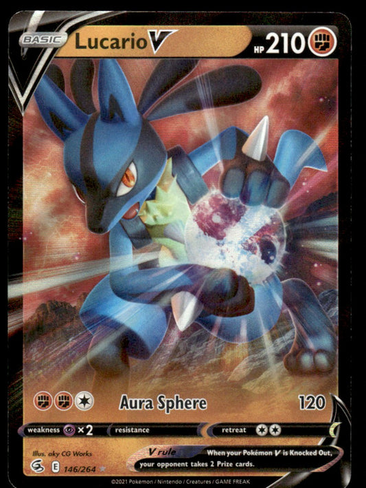 Lucario V 146/264 - Fusion Strike - Sword & Shield