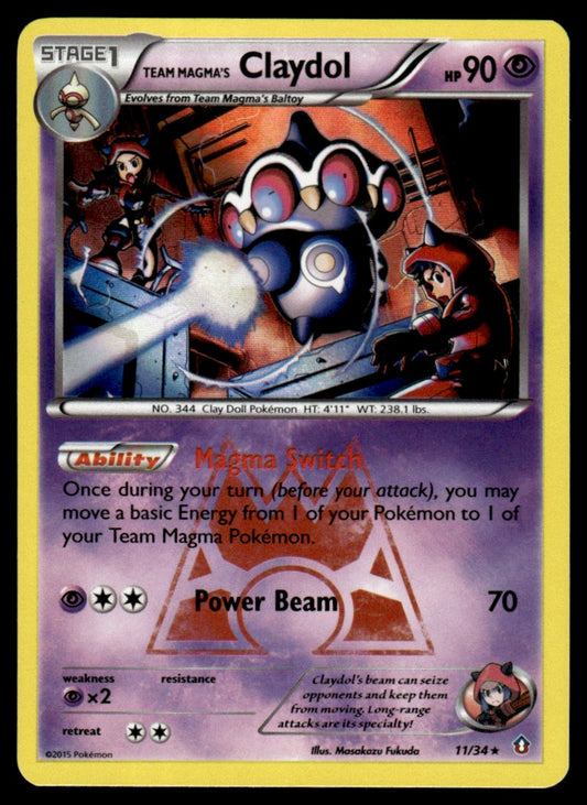 NM - Team Magma’s Claydol 11 - Holo - Double Crisis