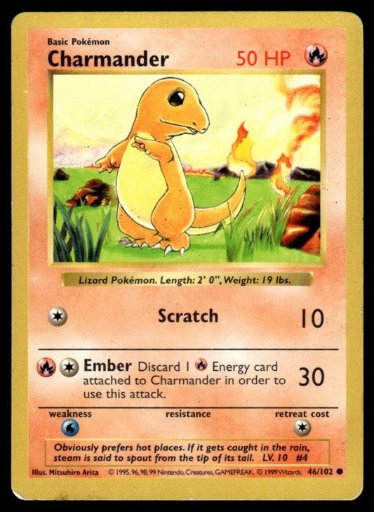 LP - Charmander 46 - Shadowless - Base Set