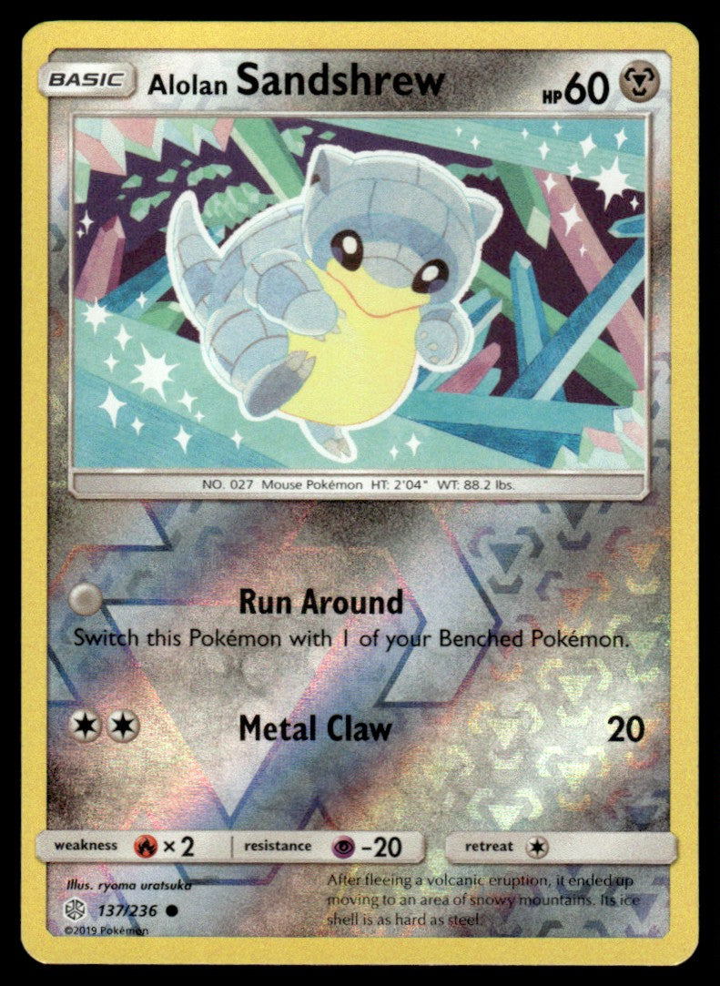 NM - Alolan Sandshrew 137 - Reverse - Cosmic Eclipse