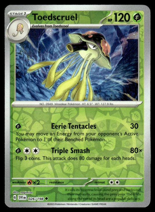 Toedscruel 026/198 Reverse - Scarlet & Violet Base Set - Scarlet & Violet