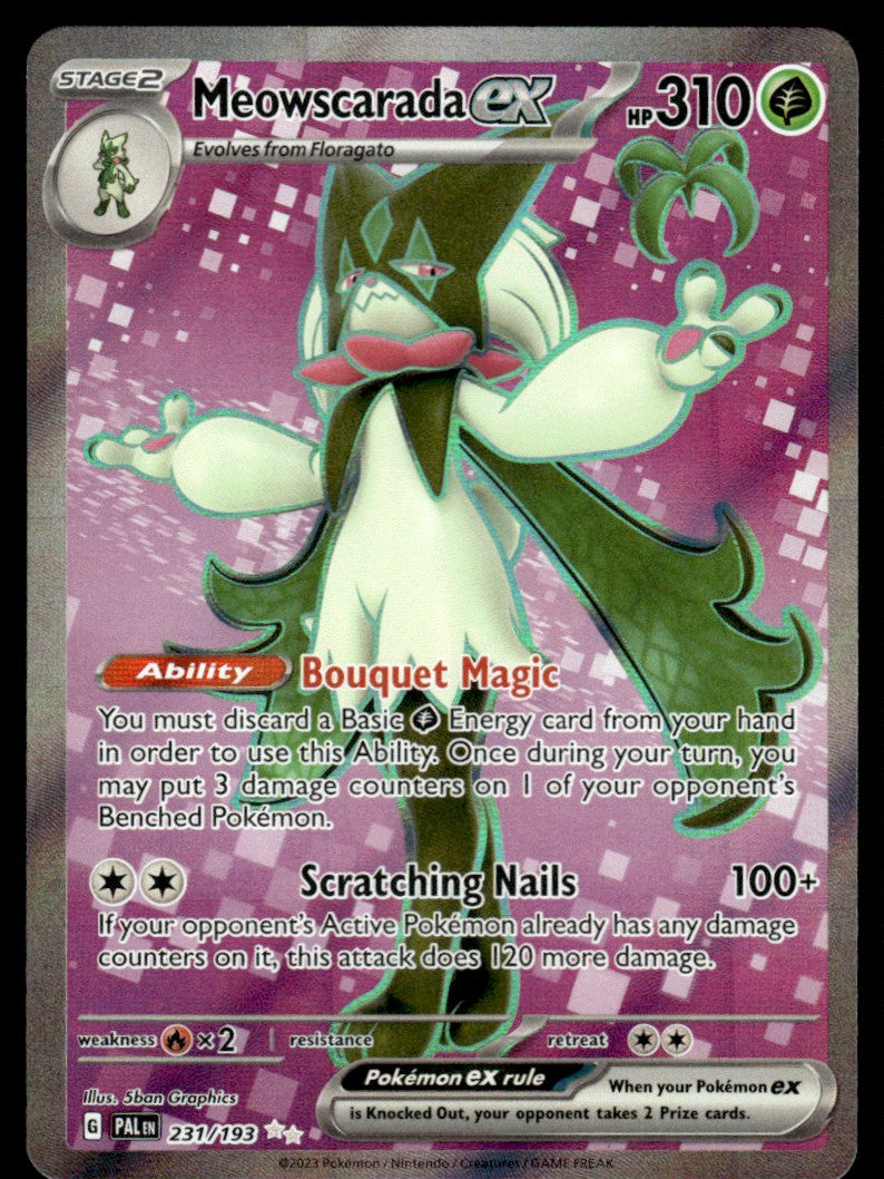 Meowscarada ex 231/193 - Paldea Evolved - Scarlet & Violet