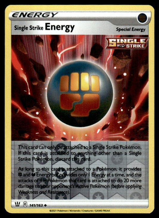 Single Strike Energy 141/163 Reverse - Battle Styles - Sword & Shield