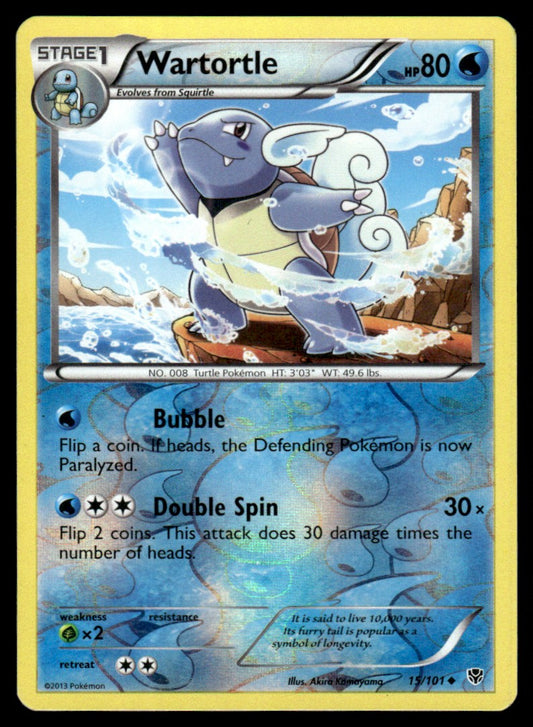 NM - Wartortle 15 - Reverse - Plasma Blast