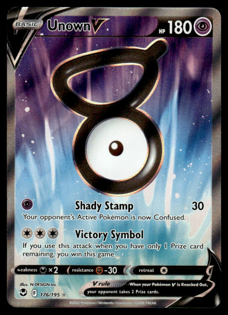 Unown V 176/195 - Silver Tempest - Sword & Shield
