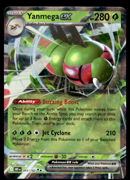 Yanmega ex 003/182 - Destined Rivals - Scarlet & Violet