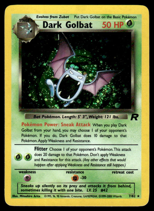 Dark Golbat Holo - NM - Team Rocket