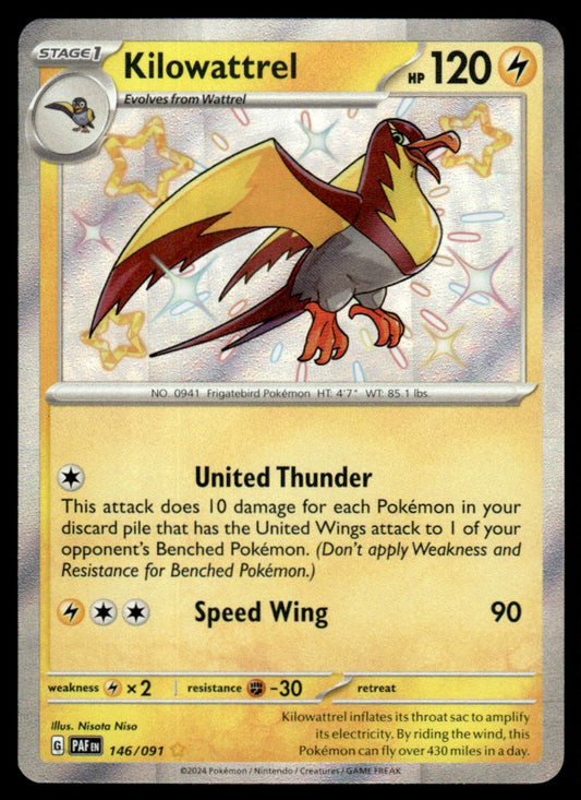 Kilowattrel 146/091 - Paldean Fates - Scarlet & Violet