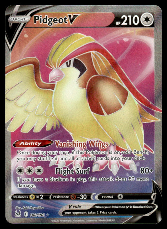 Pidgeot V 188/196 - Lost Origin - Sword & Shield