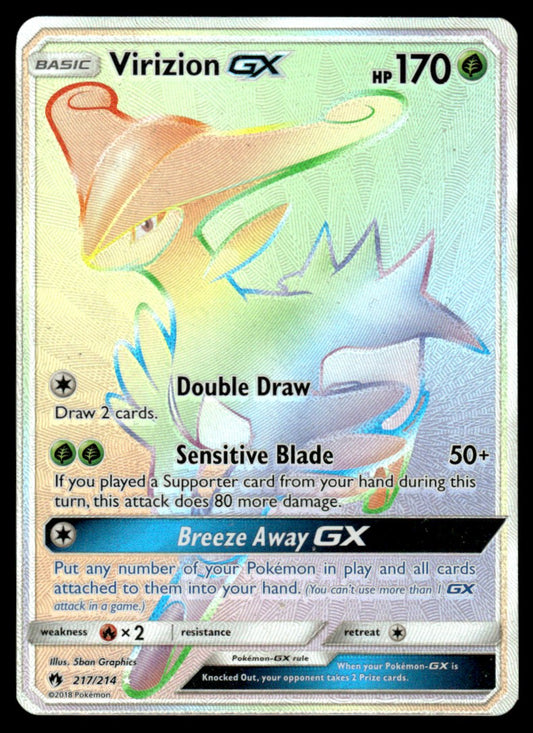 NM Virizion-GX 217 - Lost Thunder