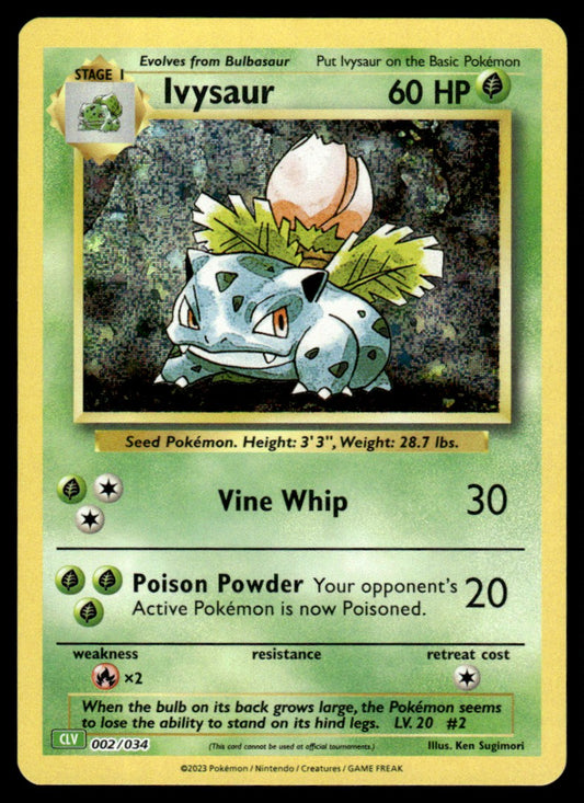 Ivysaur 002/034 - Trading Card Game Classic