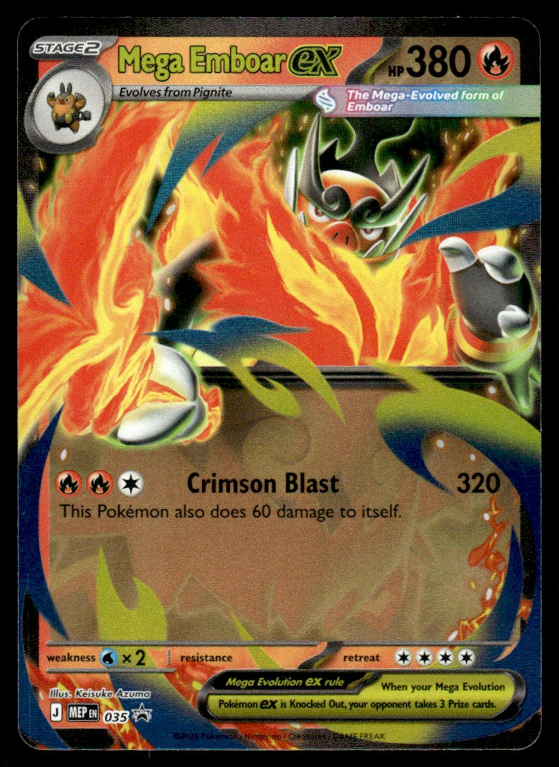 Mega Emboar ex 035/PRME - Mega Evolution Promo - Mega Evolution