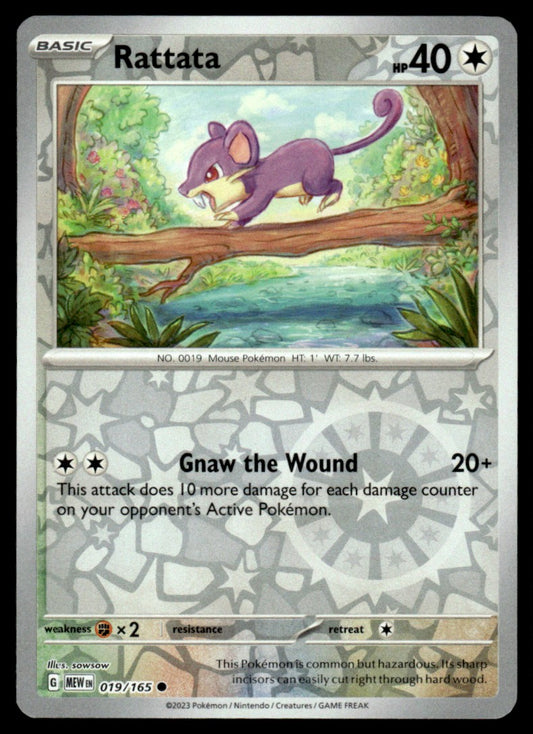 Rattata 019/165 Reverse - Scarlet & Violet - 151 - Scarlet & Violet