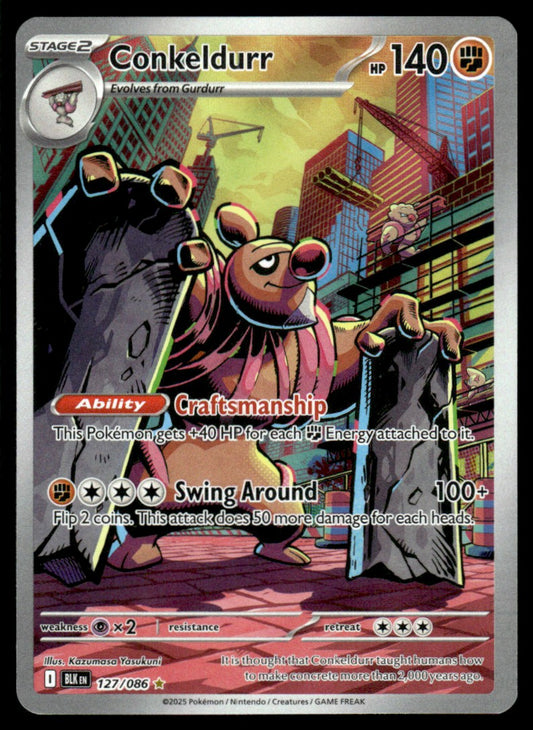 Conkeldurr 127/086 - Black Bolt - Scarlet & Violet