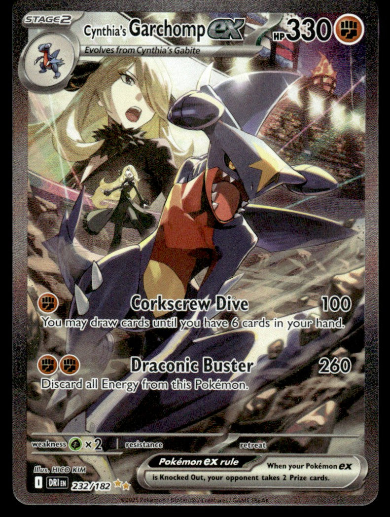 Cynthia's Garchomp ex 232/182 - Destined Rivals - Scarlet & Violet