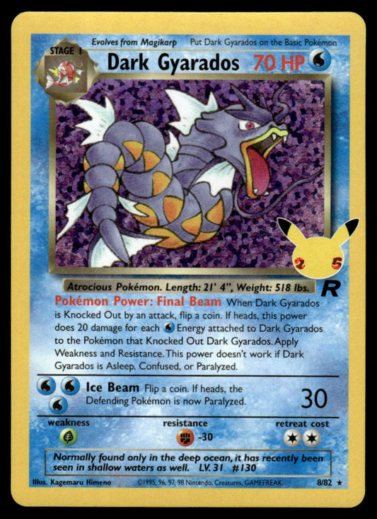 Dark Gyarados 08/025 - Celebrations Classic Collection - Sword & Shield