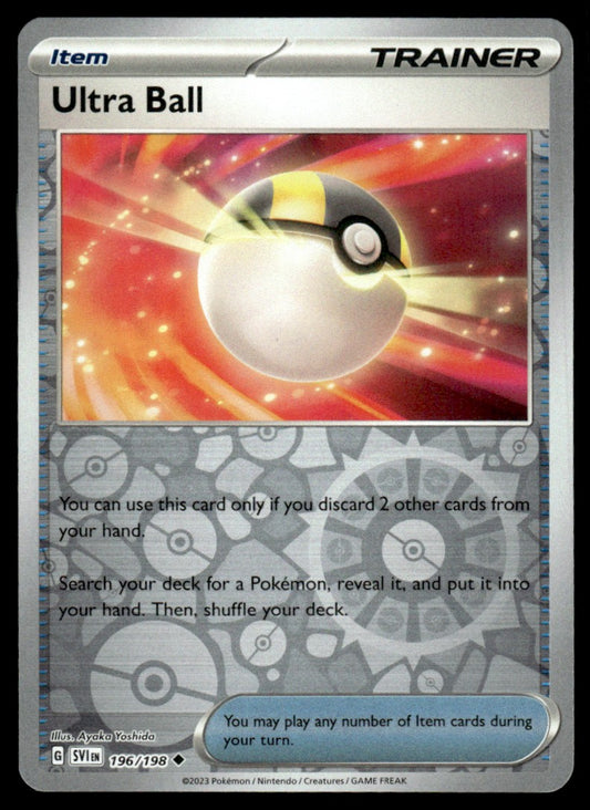 Ultra Ball 196/198 Reverse - Scarlet & Violet Base Set - Scarlet & Violet