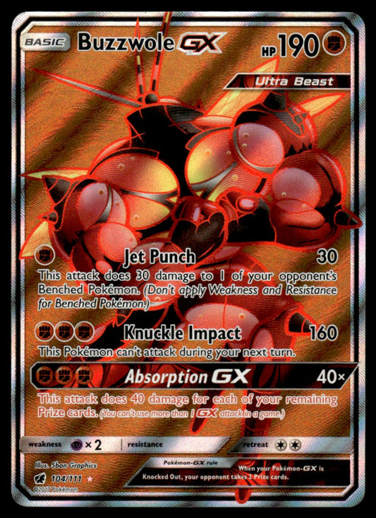 NM Buzzwole-GX 104 - Crimson Invasion