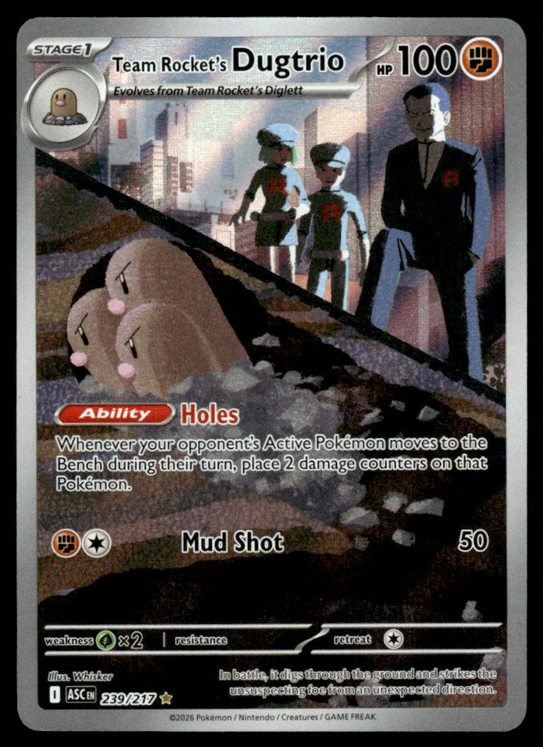 Team Rocket's Dugtrio 239/217 - Ascended Heroes - Mega Evolution