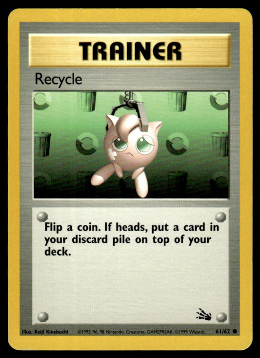 LP Recycle 61 No Holo - Fossil