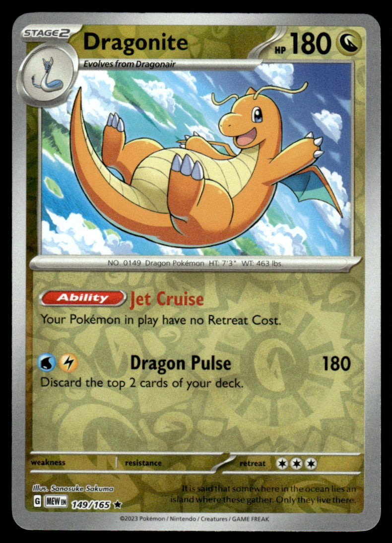 Dragonite 149/165 Reverse - Scarlet & Violet - 151 - Scarlet & Violet