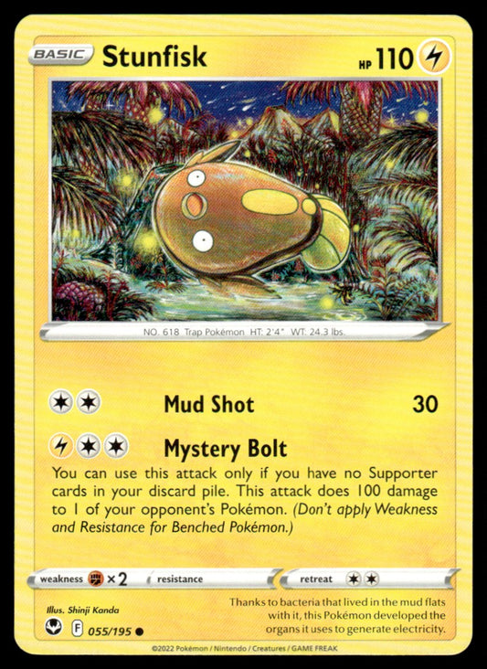 Stunfisk 055/195 Comun - Silver Tempest - Sword & Shield